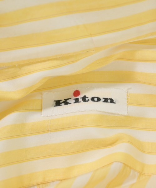 Kiton（キトン）カジュアルシャツ 黄 サイズ:-(S位) メンズ/2200595534012
