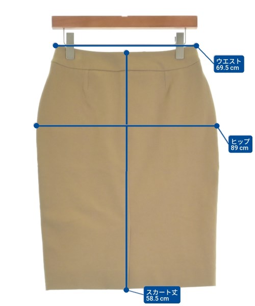 Kiton（キトン）ひざ丈スカート カーキ サイズ:40(M位) レディース/2200611343086