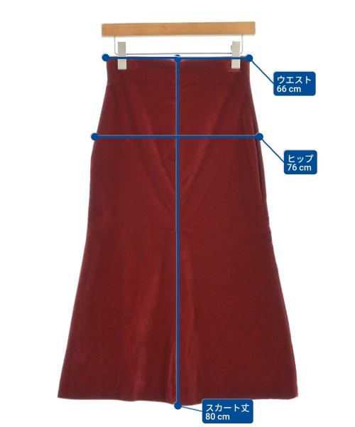 Kiton（キトン）ロング・マキシ丈スカート 赤 サイズ:38(S位) レディース/2200620287043