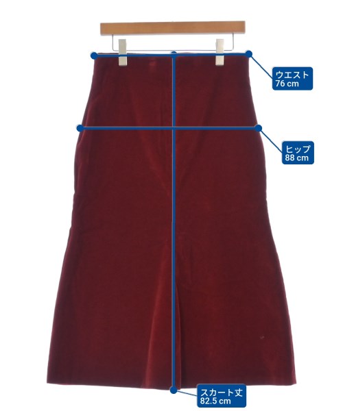 Kiton（キトン）ロング・マキシ丈スカート 赤 サイズ:44(L位) レディース/2200621228014