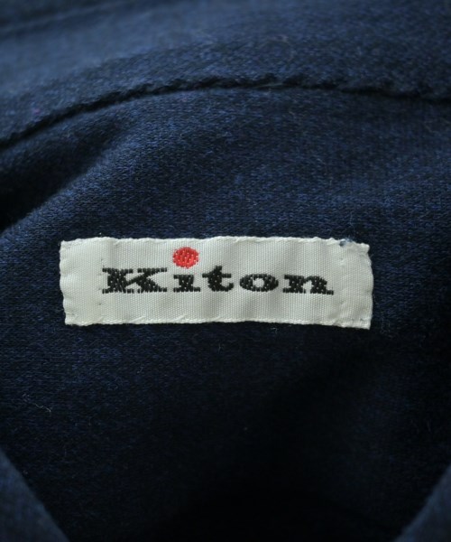 Kiton（キトン）カジュアルシャツ 紺 サイズ:40(L位) メンズ/2200673683021
