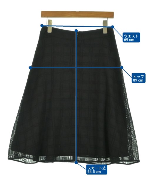 Kiton（キトン）ひざ丈スカート 黒 サイズ:42(M位) レディース/2200714937052