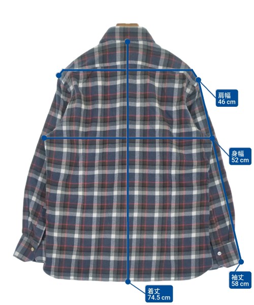 Kiton（キトン）カジュアルシャツ 紺 サイズ:M メンズ/2200641295157