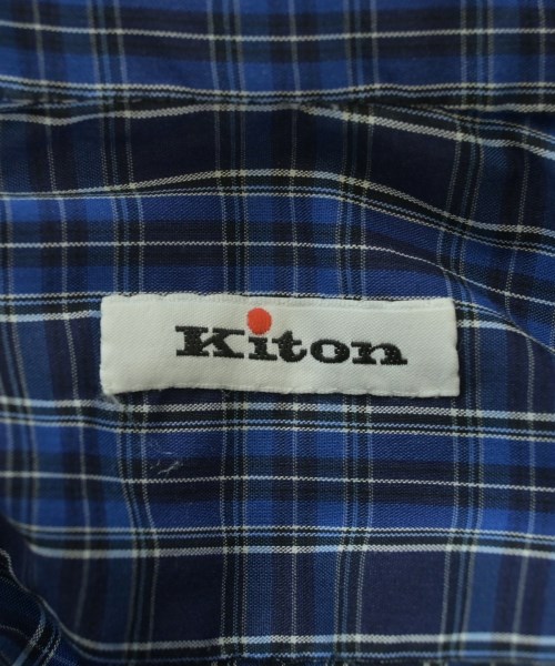 Kiton（キトン）カジュアルシャツ 紺 サイズ:38(S位) メンズ/2200652454185