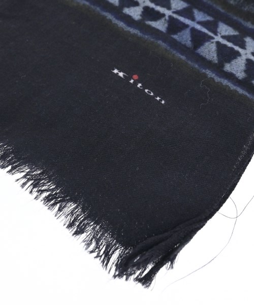 Kiton（キトン）マフラー 紺 サイズ:- メンズ/2200654098530