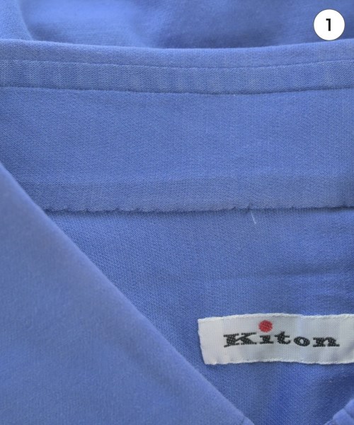 Kiton（キトン）ポロシャツ 青 サイズ:42(XS位) メンズ/2200662240075