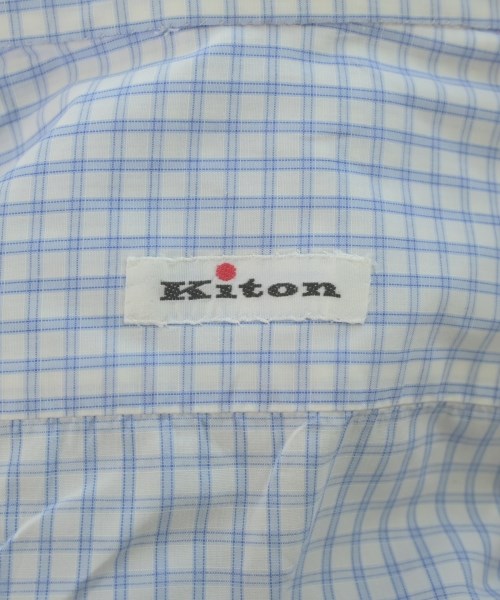 Kiton（キトン）ドレスシャツ 青 サイズ:39(M位) メンズ/2200662240099
