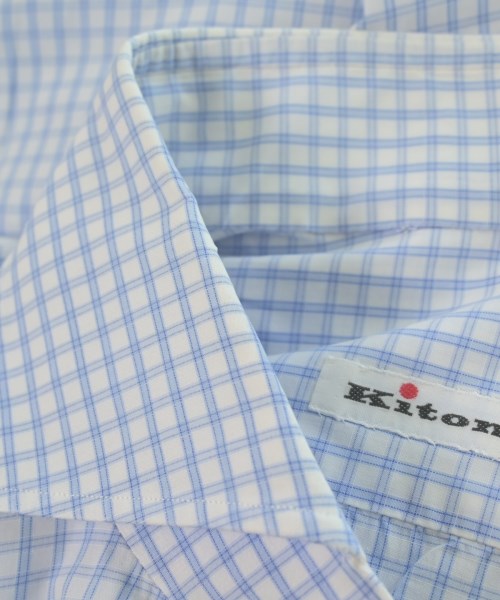 Kiton（キトン）ドレスシャツ 青 サイズ:39(M位) メンズ/2200662240099