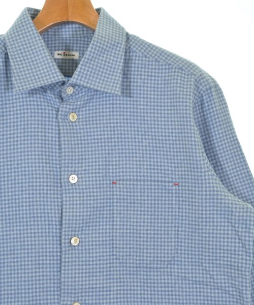 Kiton（キトン）カジュアルシャツ 青 サイズ:42(XXL位) メンズ/2200668733021