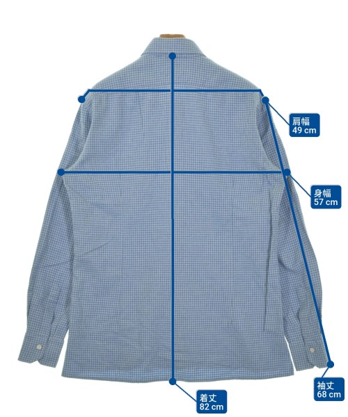 Kiton（キトン）カジュアルシャツ 青 サイズ:42(XXL位) メンズ/2200668733021