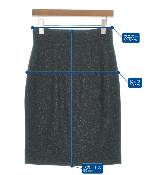 Kiton（キトン）ひざ丈スカート 黒 サイズ:40(M位) レディース/2200729910033