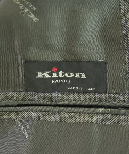 Kiton（キトン）テーラードジャケット グレー サイズ:50(XL位) メンズ/2200731154029