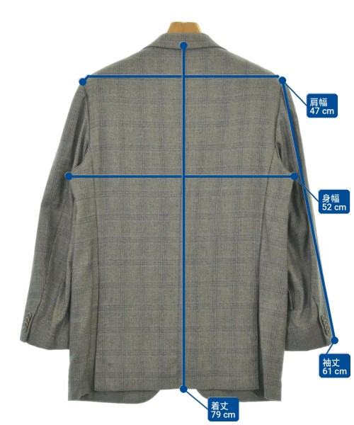 Kiton（キトン）テーラードジャケット グレー サイズ:50(XL位) メンズ/2200731154029