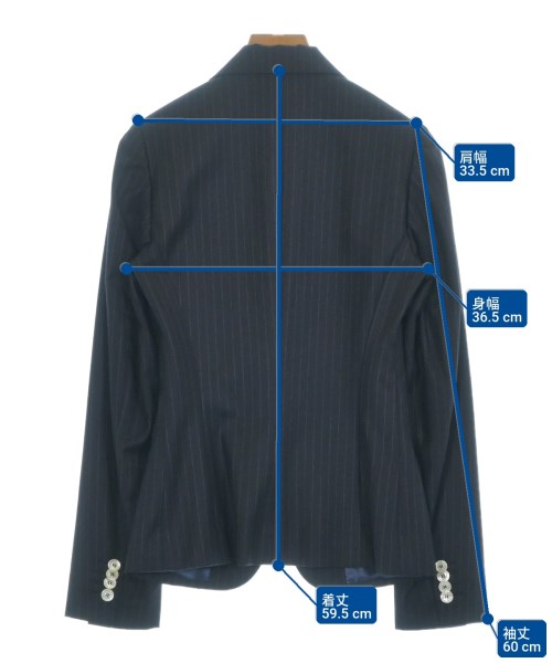 Kiton（キトン）テーラードジャケット 紺 サイズ:38(M位) レディース/2200732703066