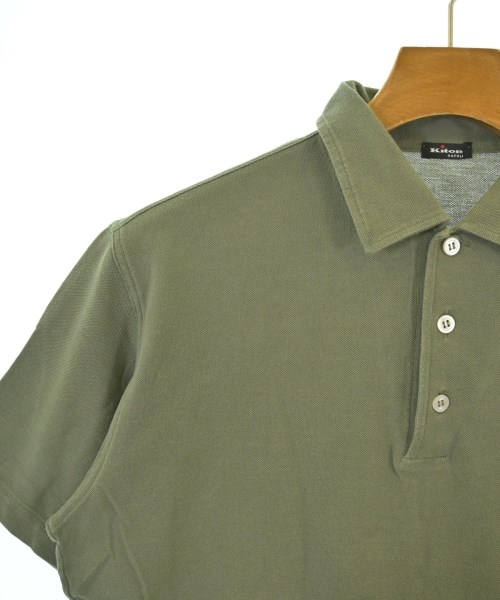 Kiton（キトン）Tシャツ・カットソー カーキ サイズ:M メンズ/2200682403344