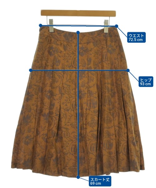 Kiton（キトン）ロング・マキシ丈スカート 茶 サイズ:42(M位) レディース/2200690089028