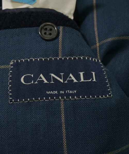 CANALI（カナリ）ステンカラーコート 紺 サイズ:52(XXL位) メンズ/2200629751019
