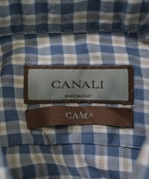 CANALI（カナリ）カジュアルシャツ 青 サイズ:S メンズ/2200627053030