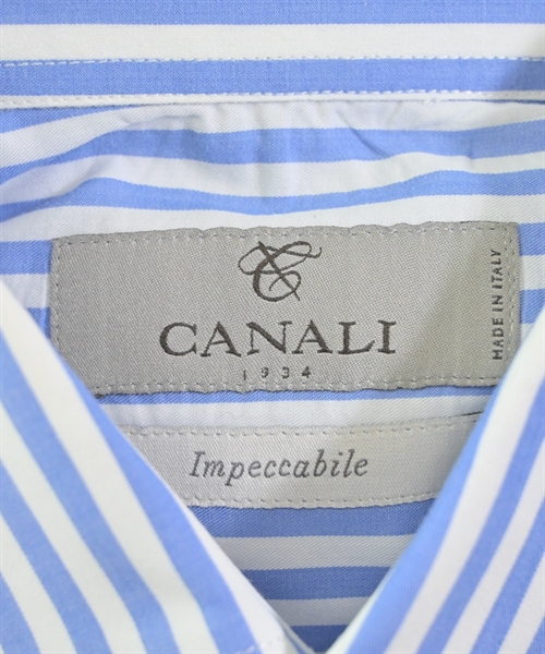 CANALI（カナリ）ドレスシャツ 青 サイズ:39(M位) メンズ/2200610355899