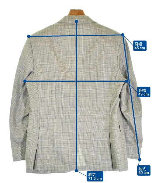 CANALI（カナリ）テーラードジャケット グレー サイズ:44(S位) メンズ/2200678996133