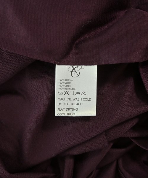 CANALI（カナリ）ドレスシャツ 赤 サイズ:M メンズ/2200698247154