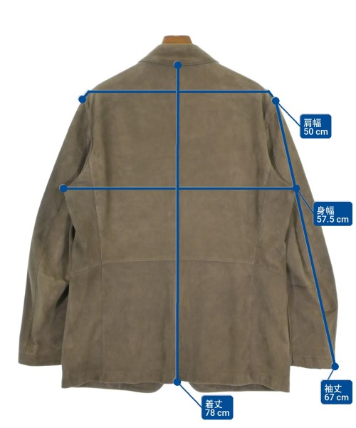 CANALI（カナリ）カジュアルジャケット 茶 サイズ:50(XL位) メンズ/2200734887016
