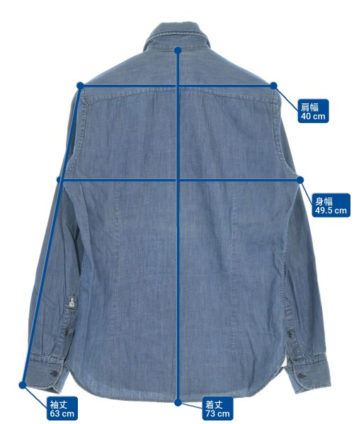 GUY ROVER（ギローバー）カジュアルシャツ 紺 サイズ:XS メンズ/2200642620255