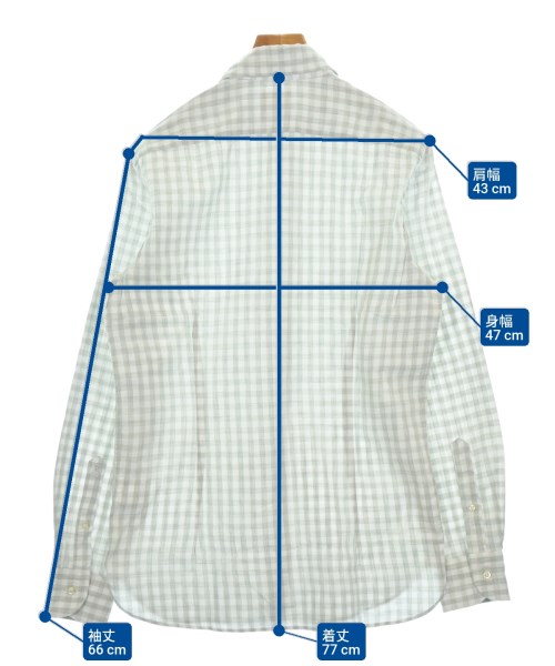 GUY ROVER（ギローバー）カジュアルシャツ 白 サイズ:M メンズ/2200612003033