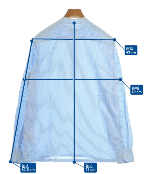 GUY ROVER（ギローバー）カジュアルシャツ 青 サイズ:S メンズ/2200614625035