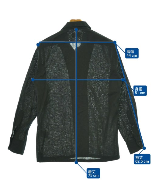 GUY ROVER（ギローバー）カジュアルシャツ 黒 サイズ:S メンズ/2200636285064