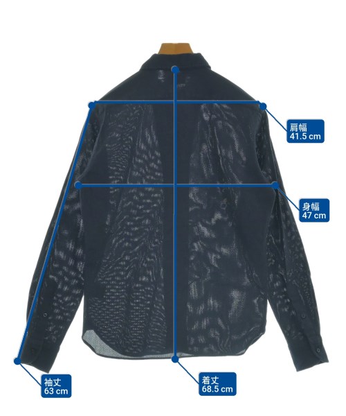 GUY ROVER（ギローバー）カジュアルシャツ 紺 サイズ:M メンズ/2200641292101