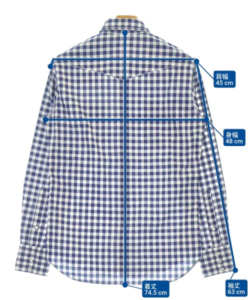 GUY ROVER（ギローバー）カジュアルシャツ 青 サイズ:S メンズ/2200652406016