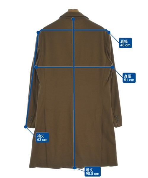 Belvest（ベルベスト）チェスターコート 茶 サイズ:52(XXL位) メンズ/2200656524129