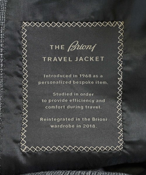 Brioni（ブリオーニ）テーラードジャケット グレー サイズ:50(XL位) メンズ/2200639158082