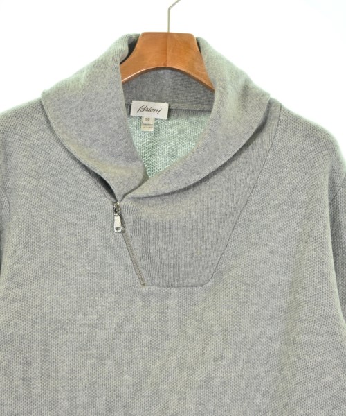 Brioni（ブリオーニ）ニット・セーター グレー サイズ:50(XL位) メンズ/2200696619090