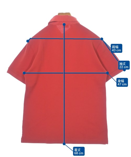 Brioni（ブリオーニ）ポロシャツ 赤 サイズ:M メンズ/2200633776312