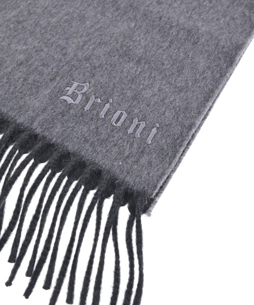 Brioni（ブリオーニ）マフラー グレー サイズ:- メンズ/2200654098585