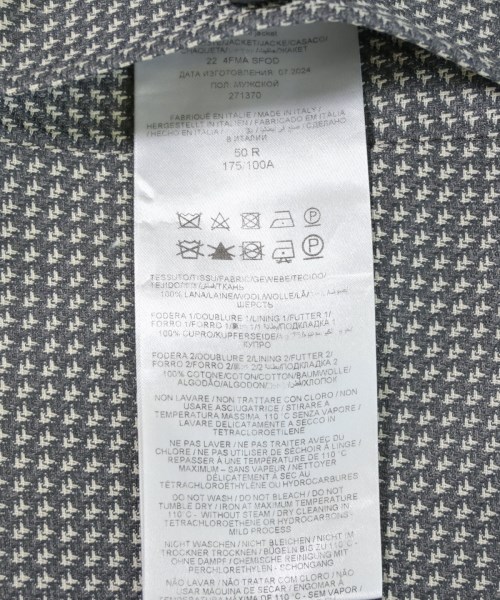 Brioni（ブリオーニ）テーラードジャケット グレー サイズ:50(XL位) メンズ/2200703919229