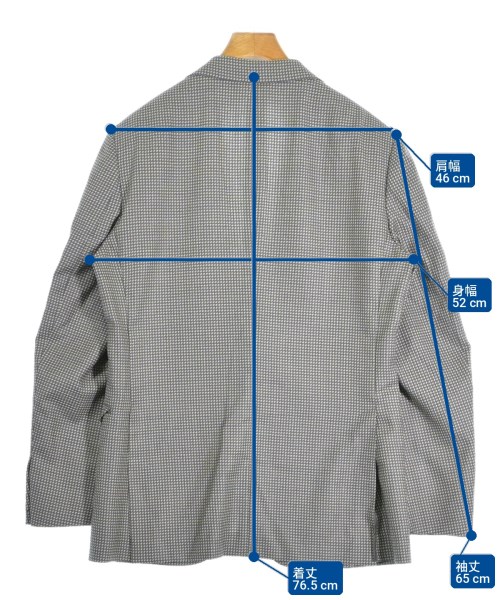 Brioni（ブリオーニ）テーラードジャケット グレー サイズ:50(XL位) メンズ/2200703919229