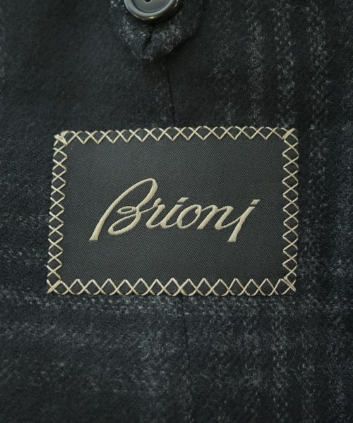 Brioni（ブリオーニ）テーラードジャケット 黒 サイズ:50(XL位) メンズ/2200659139184
