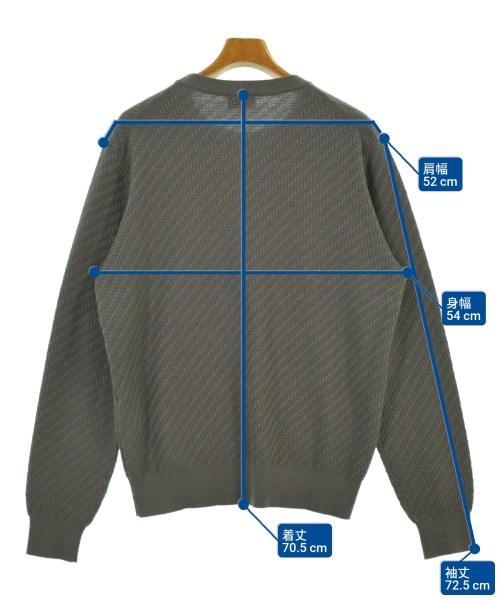 Brioni（ブリオーニ）ニット・セーター グレー サイズ:50(XL位) メンズ/2200661182314