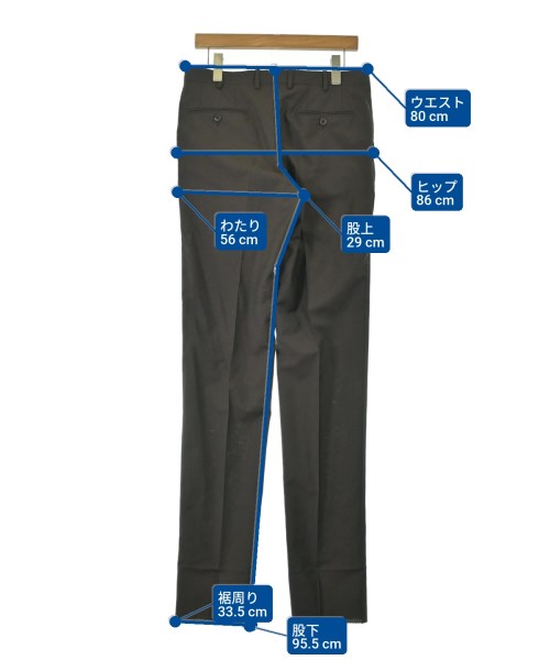 Brioni（ブリオーニ）スラックス 茶 サイズ:48(L位) メンズ/2200692942086