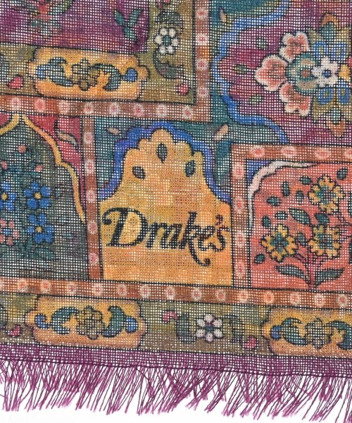 DRAKE'S（ドレイクス）ストール 紫 サイズ:F メンズ/2200626632014