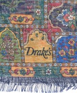 DRAKE'S（ドレイクス）ストール 紺 サイズ:ONE メンズ/2200626632021