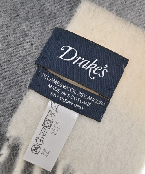 DRAKE'S（ドレイクス）マフラー 白 サイズ:- メンズ/2200627768392