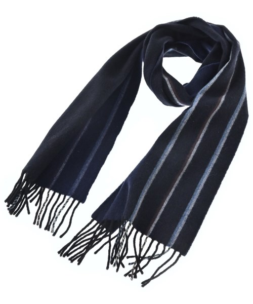 DRAKE'S(ドレイクス)マフラー 紺 サイズ:-/2200674739031