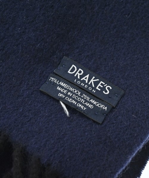 DRAKE'S（ドレイクス）マフラー 紺 サイズ:- メンズ/2200674739031