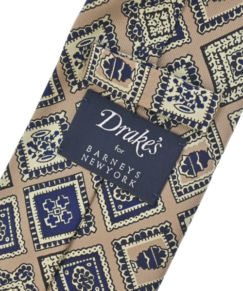 DRAKE'S（ドレイクス）ネクタイ ベージュ サイズ:- メンズ/2200675719230
