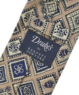 DRAKE'S（ドレイクス）ネクタイ ベージュ サイズ:- メンズ/2200675719230