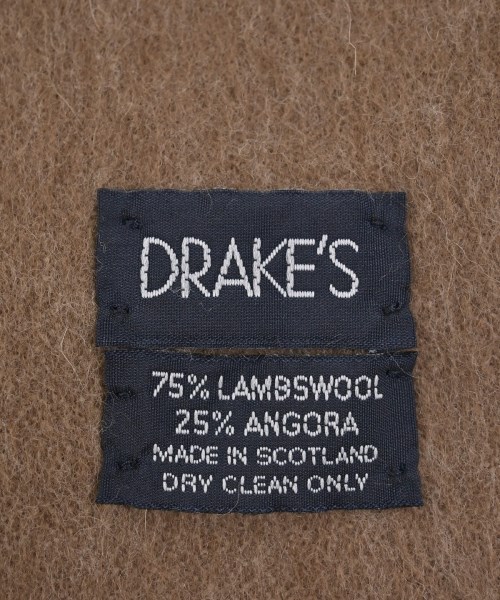 DRAKE'S（ドレイクス）マフラー 茶 サイズ:- メンズ/2200697408075